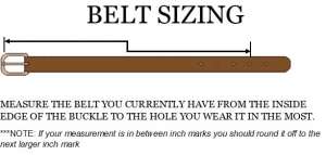 Please note: All belts are made to order, CURRENT PROCESSING TIME IS 3-4 WEEKS!