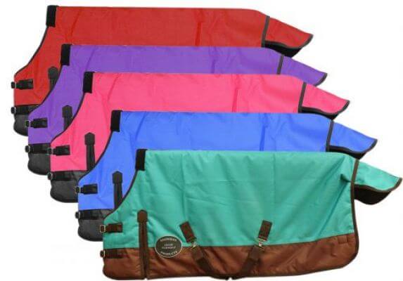 4 Colors & Sizes 68-82 Showman Waterproof and Breathable 600 Denier Turnout Horse Blanket New Horse TACK!