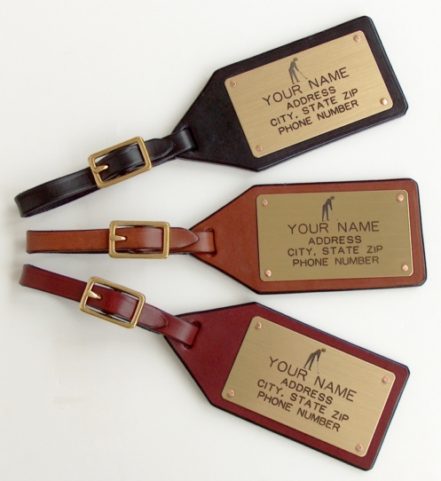 ID Luggage Tags Brass, Personalized & USA Made