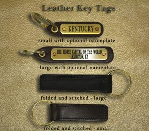 Plain Leather Key Tag - up to 14 business days processing 