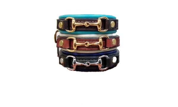 Leather Snaffle Bit Bracelet