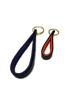 Padded Loop Leather Key Tag