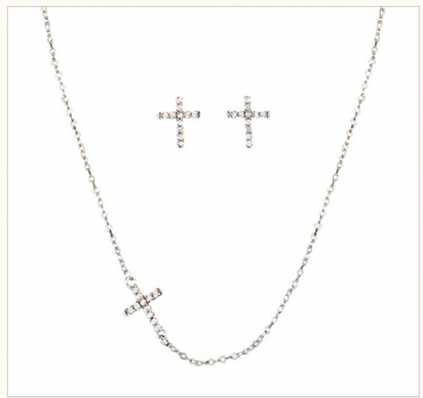 Quiet Faith, Tiny Crystal Cross Set