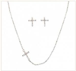 Quiet Faith, Tiny Crystal Cross Set