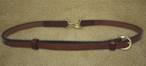 The Kentucky Belt - Stitched Brown Bridle Nameplate Belt – Clayton & Crume