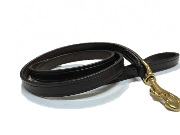 Creased Leather Dog Leash