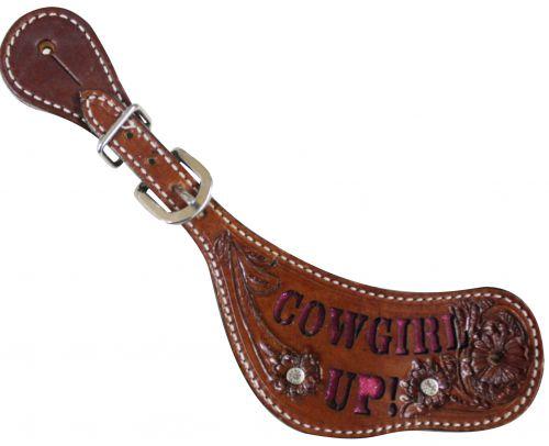 Ladies "Cowgirl Up" Spur Straps