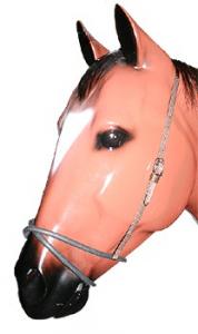 Leather, Rubber Figure 8 Noseband