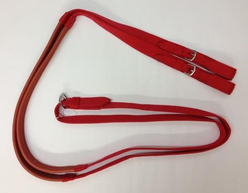 Nylon Racing Reins with Rubber Grip and Buckle Ends