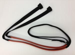 Nylon Racing Reins with Rubber Grip and Loop Ends